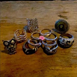 Lot of costume jewelry rings